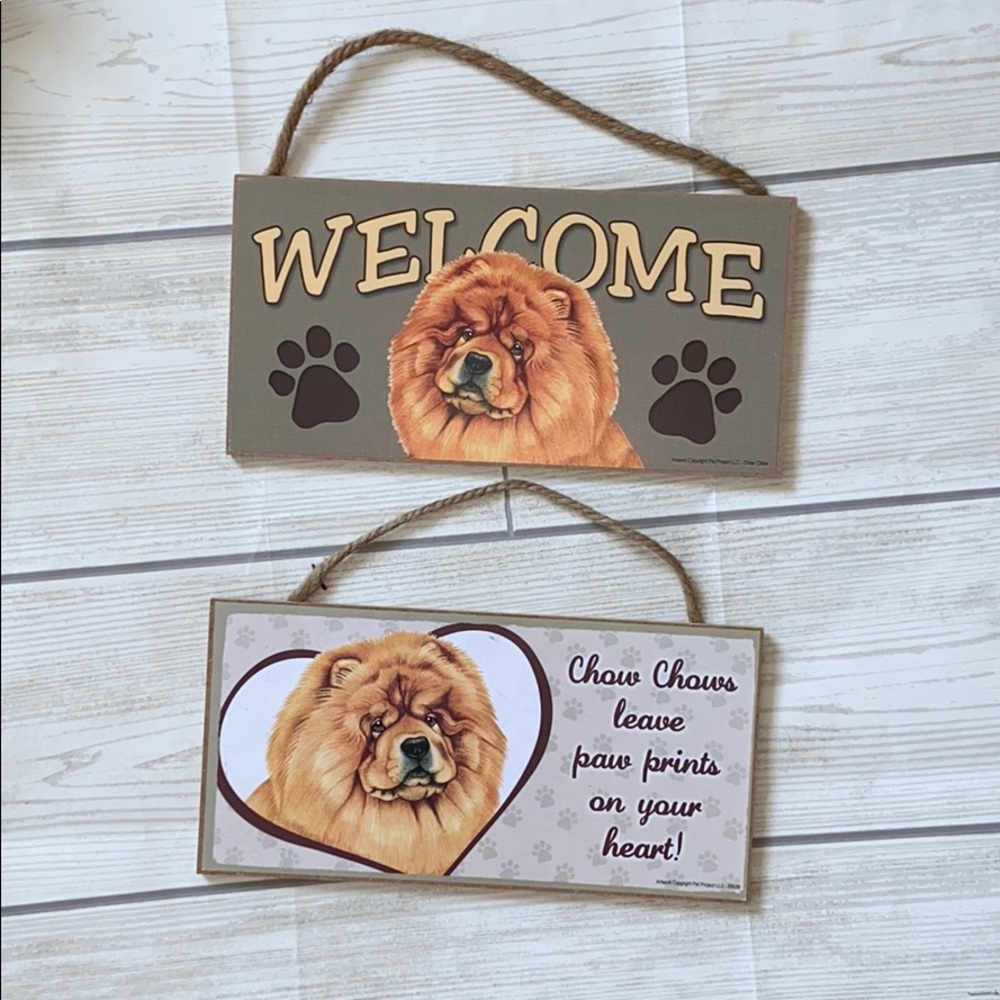 Chow Chow wooden signs